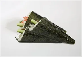 1 tonijn, 1 zalm, 1 krab